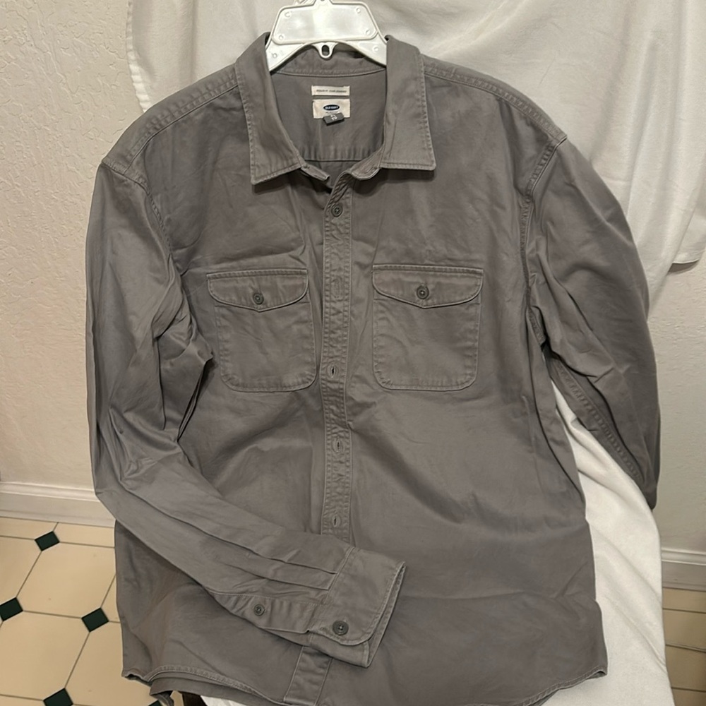 Old Navy, Cotton Button up winter shirt. Sz XL men’s.